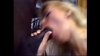 Preview 1 of Bukakk Trinity - Full-breasted European housewife Nikki Sun likes when her boyfriend came home with his black partner in the business and they play kinky fetish games