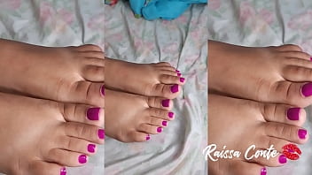 Preview 2 of Italy Man - Podolatria com Raissa Conte Feet P&eacute_zinho lindo