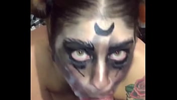 Preview 4 of My Step Sister Wants To Creampie - Halloween Blow Job and Facial