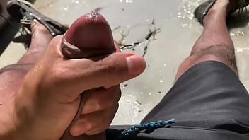 Preview 4 of Old Force For Fuck - Publicly jerking my cock