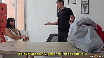 Preview 1 of Fuck Nat My Thai Wife - I GET CAUGHT STEALING AND I CONVINCE THE SECURITY GUARD TO LET ME GO BY GIVING HIM A GREAT FUCK