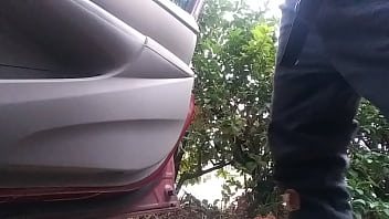 Preview 4 of Nxxx Co M - Cock ring butt plug in public