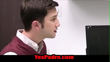 Preview 1 of Mom Shows Son Her Pussy - Priest spanks and barebacks a catholic Toy boy-YesPadre.com