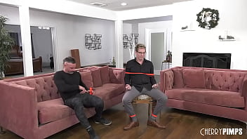 Preview 1 of Remote Tv - Big Tit Brunette Wife Manipulates Cucked Limp Dick Husband By Fucking In Front Of Him