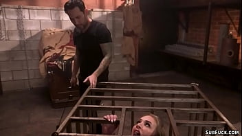 Preview 1 of Saderi Video Xxx - Bound blonde anal fucked by big cock