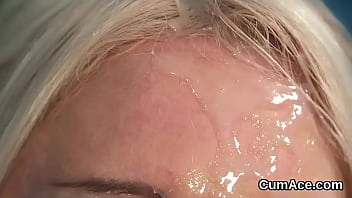 Preview 3 of Mia Khifag - Randy looker gets cumshot on her face eating all the spunk
