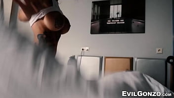 Preview 1 of Full Kichan Sexy Movie - Tattooed Megan Inky double penetrated in naughty foursome