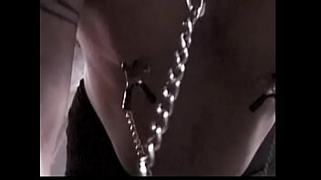 Preview 2 of Ghost And Zombie - Naughty redhead Mistress Mercy shows up in her tight leather dress to punish a lustful stud teasing and pleasing with her big round tits