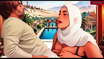 Preview 4 of Teen Sex Legal Porno Bbc - Anime Hijab Women Titty fucks Me