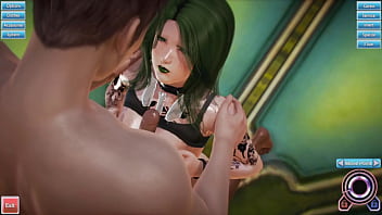 Preview 3 of Black Milf Seduce Young Boy - Honey select - tattooed goth monsutso gameplay part 2