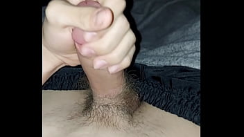 Preview 2 of Shemale Fucks Girl Cum Inside - Bi Teen Jacks off and cums