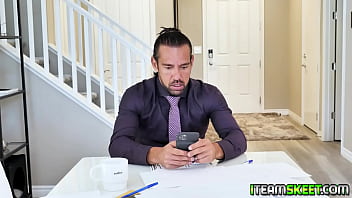 Preview 1 of Sleeping Men Jerk Off Gay - Teacher loves fucking his student and making her moan in delight