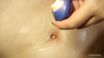 Preview 3 of 15eyares Xnxhd - Wax in bellybutton