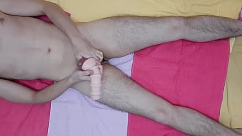 Preview 1 of Seachmegan Salins - 6 Inch Cock fucked by his PUSSY toy