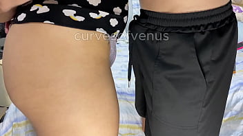 Preview 1 of Prono Raciya - Alone with my stepsister she let me rub my cock until I cum in her big pussy