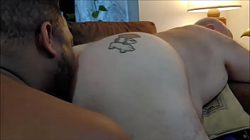 Preview 2 of Sunny Lno Vdeio Xxx - Fatbear gets ass eaten by BBCcub,  fucked by cameraman,  then things get a little sideways
