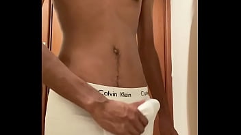 Preview 1 of Momm Yogh - Skinny straight guy jerk off and huge cumshot