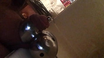 Preview 1 of Katrin Toilet - Sounding plug piss precum chastity