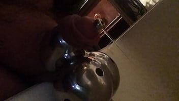 Preview 4 of Katrin Toilet - Sounding plug piss precum chastity