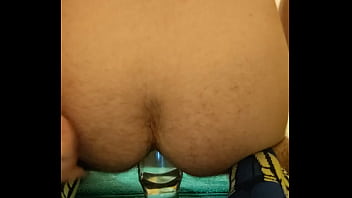 Preview 2 of Timil Anty Sex - Riding a plastic like dildo anal