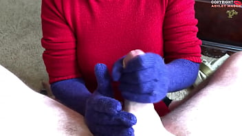 Preview 4 of Widow Pay - Purple Glove handjob