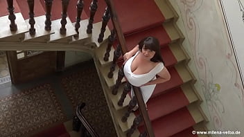 Preview 1 of Rub Toys - Huge Natural Boobs White Dress