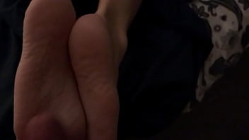 Preview 2 of Sleeping Girl Chudai - Cum on soles