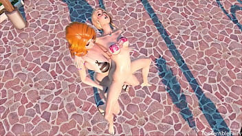 Preview 4 of Xxx18 Arab - TTF - Normal Day at the Pool