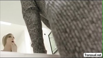 Preview 1 of Sunny Leone Fuck A Old Man - TS Janelle satify her Clients anal needs