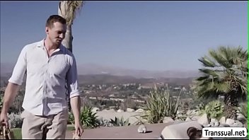 Preview 1 of Tia Cyrus Wet - TS Natalie loves sucking dudes hard boner