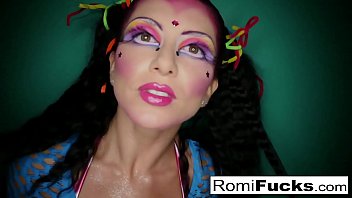 Preview 1 of Focred To Eat Cum - Romi Rain sucks a fat cock
