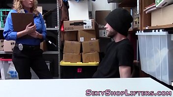 Preview 1 of Alvina Ile Maurice - Busty blonde amateur mall cop