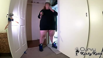 Preview 1 of Big Cork Xxx Video - HOT DIRTY CHUBBY SMOKES AND PISSES IN HER CLOSET WHILE SHAKING HER BIG ASS