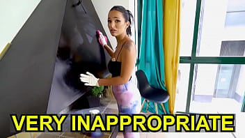 Preview 4 of Yaoi Seks - BANGBROS - Sexy Spanish Maid Claudia Bavel Getting Dick From Client Alberto Blanco