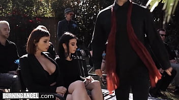 Preview 1 of New Nxxxxvideo - BurningAngel Marley Brinx Seduces A DILF Into Fucking Her During His Wife&#039_s Burial