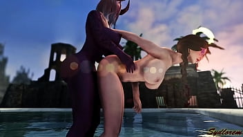 Preview 2 of Sunny Leone Xxx Video Hd Ll - [Futa on Female] Succubus seduce a beautiful angel