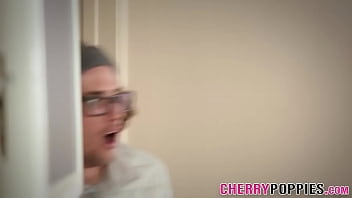 Preview 1 of Nepali Porn Movies - Blonde teen gets creampie after sucking