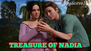 Preview 1 of Man Hand Girl Chut - Treasure of Nadia - Alia and Henry