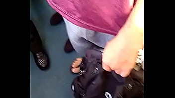 Preview 3 of Kannda School Girl - Bulge in train in Rio