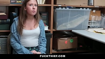 Preview 1 of Milf Alliso - Shy Teen Patted Down and Fucked By Mall Officer