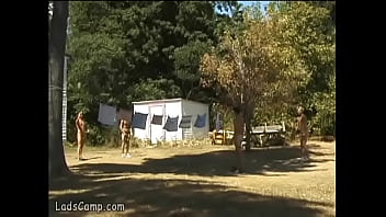 Preview 2 of Tit Job Fuck Hard - Gay badminton players throw an orgy