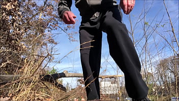 Preview 1 of Russian Flawless Lawyer - Public Highway Side Jerk Off Caught By Camper 11-2020