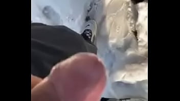 Preview 4 of Anti Sucking - Fucking and creampie outside in public snow park