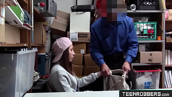 Preview 1 of Xx Horse Videos - Teenrobbers.com: Rebel Girl Steals a Bottle from a Store and Got Caught and Fucked