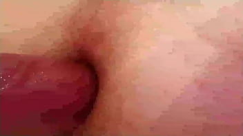 Preview 4 of Www Porn Barst Com - Big purple dildo in my hole