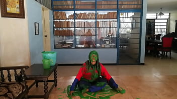Preview 3 of Pure Cfnm Nick - Girl slimed in tracksuit