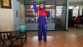 Preview 1 of Pure Cfnm Nick - Girl slimed in tracksuit