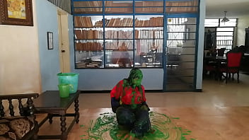 Preview 4 of Pure Cfnm Nick - Girl slimed in tracksuit