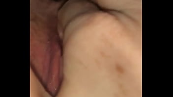Preview 2 of Desi Fat Gf - Sexy redhead wife two fingers in juicy pussy