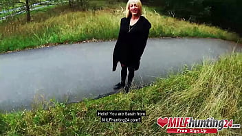 Preview 3 of Xxx Train Videos - Filthy outdoor fucking for cock-crazy slut Harleen van Hynten! MILFHUNTING24.com